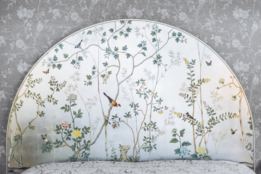 Jonathan Charles Shimmering Moon Half Round Panel Bed (500443-USK-HPS)