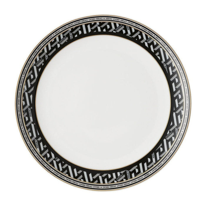 Versace La Greca Signature Black Salad Plate