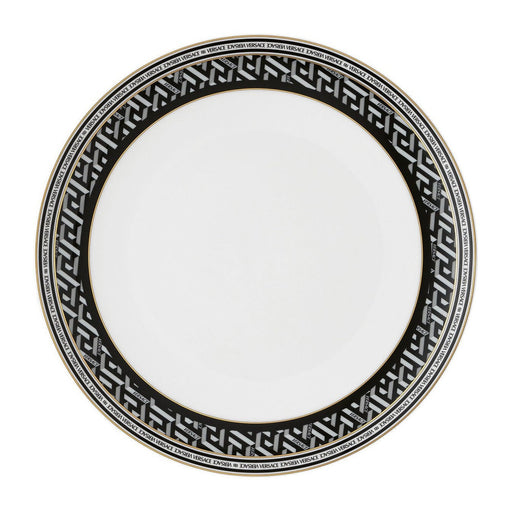 Versace La Greca Signature Black Dinner Plate