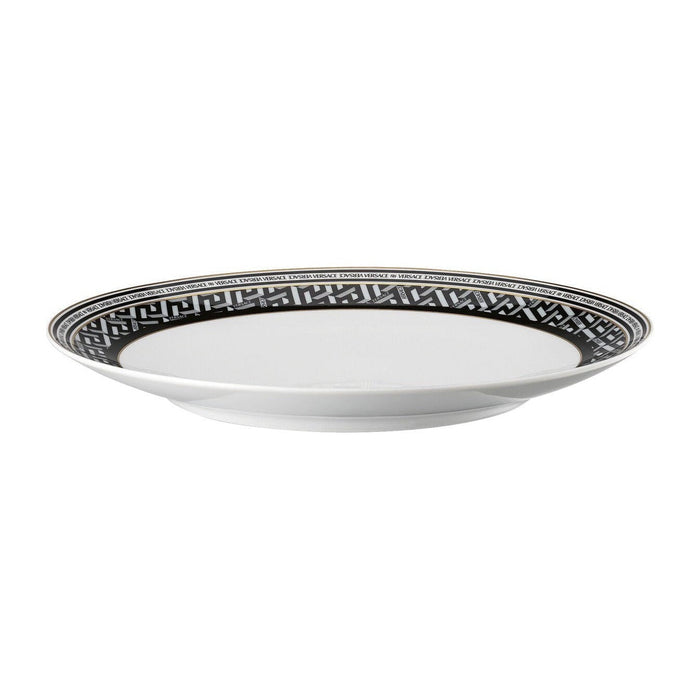 Versace La Greca Signature Black Dinner Plate