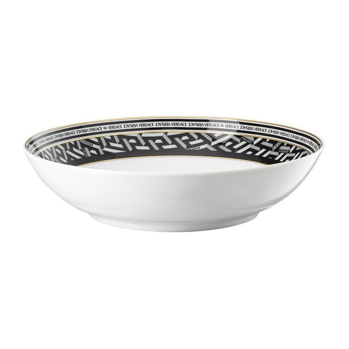 Versace La Greca Signature Black Soup Plate