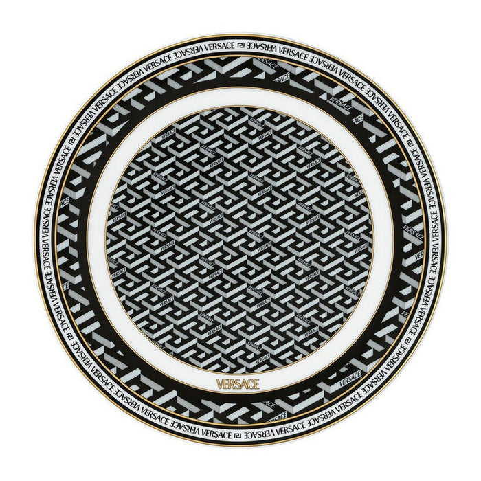 Versace La Greca Signature Black Lid/Tray/Trivet for Bowl