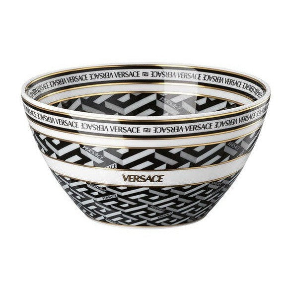 Versace La Greca Signature Black Bowl