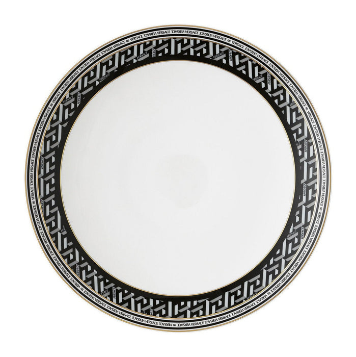 Versace La Greca Signature Black Gourmet Plate