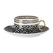 Versace La Greca Signature Black Tea Cup & Saucer