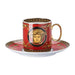 Versace Medusa Red Modern Coffee Cup & Saucer