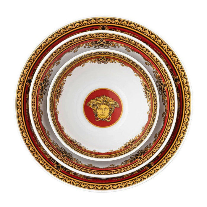 Versace Medusa Red Modern Bowl - Set of 4