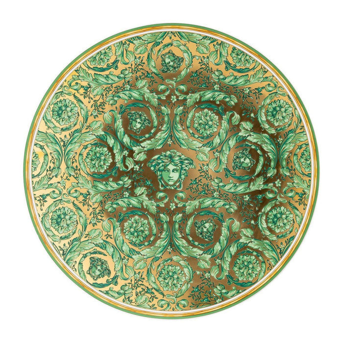 Versace Medusa Garland Green Christmas Plate