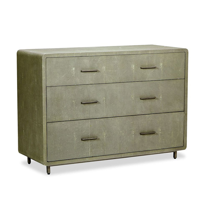 Interlude Calypso 3 Drawer Chest Shagreen