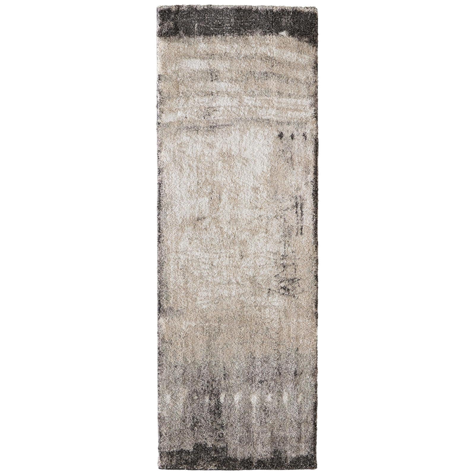 Feizy Skyview 39QAF Modern Abstract Rug in Gray/Ivory/Taupe