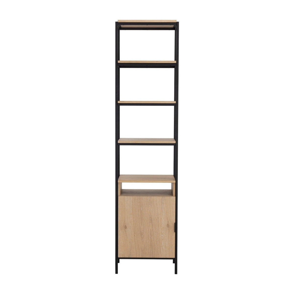 Sunpan Ambrose Modular Bookcase - Small - Rustic Oak - Black