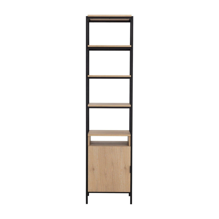 Sunpan Ambrose Modular Bookcase - Small - Rustic Oak - Black