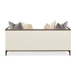 Michael Amini Belmont Place Loveseat - Cream/Espresso
