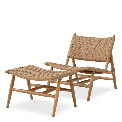 Eichholtz Laroc Outdoor Chair and Foot Stool