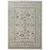 Feizy Karina 69G5F Transitional Floral & Botanical Rug in Ivory/Gray/Brown