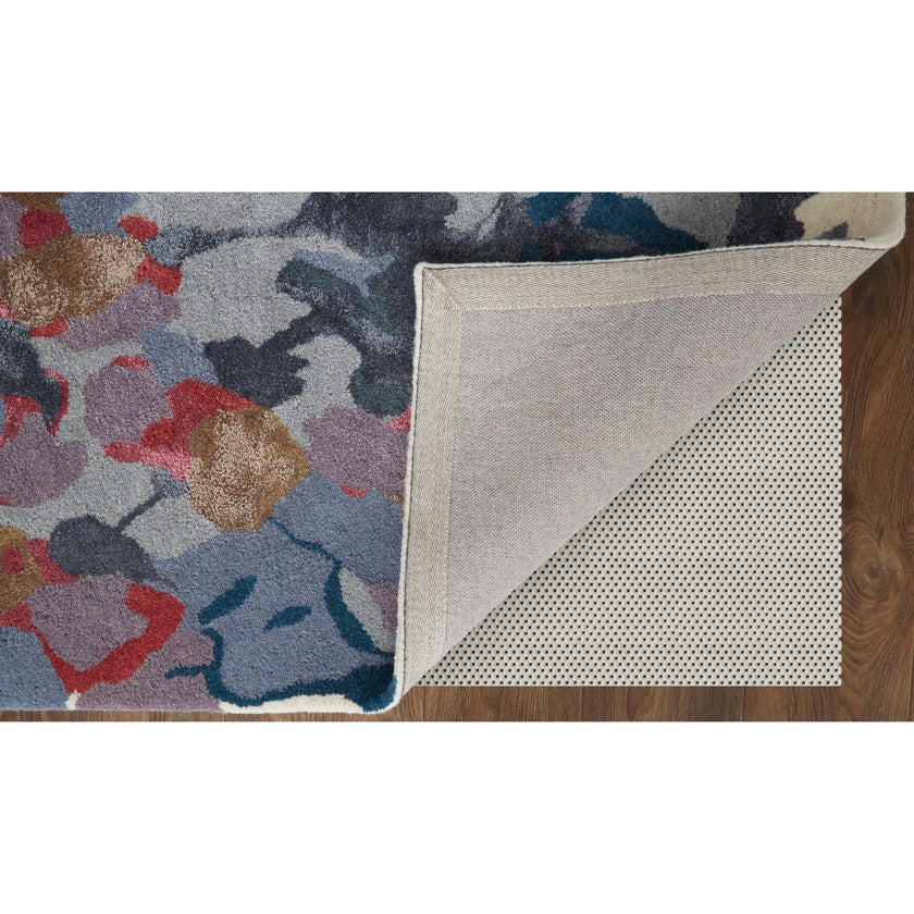 Feizy Dafney 8869F Transitional Floral & Botanical in Blue/Gray/Pink