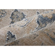 Feizy Pasha 39M7F Transitional Floral & Botanical in Ivory/Taupe/Blue
