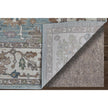 Feizy Dartmouth 39QNF Transitional Floral & Botanical Rug in Blue/Ivory/Brown