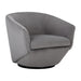 Sunpan Treviso Swivel Lounge Chair - Antonio Charcoal