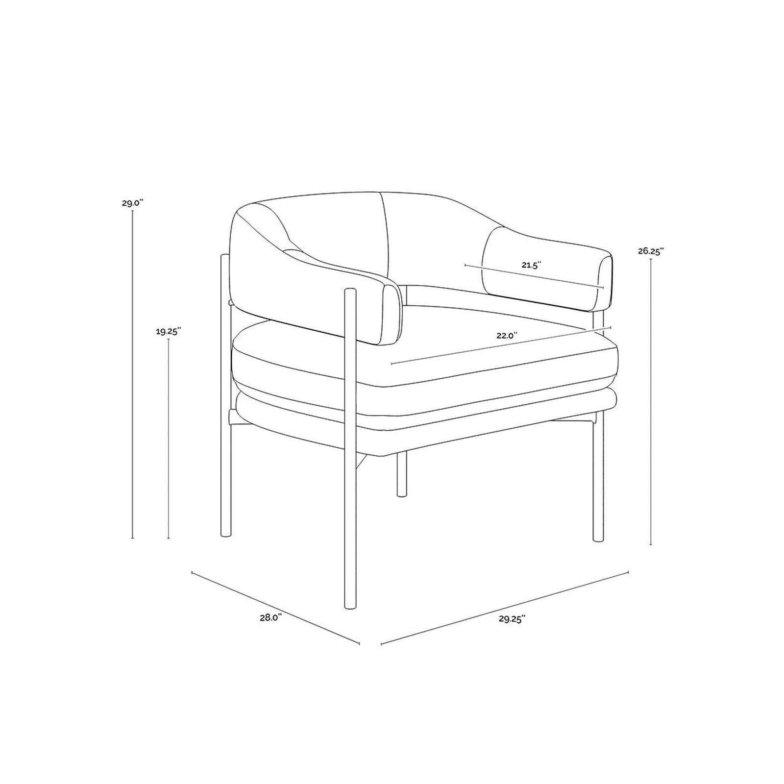 Sunpan Lola Lounge Chair