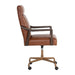 Sunpan Collin Office Chair - Brown - Shalimar Tobacco Leather