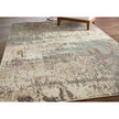 Feizy Eden 39QRF Modern Abstract Rug in Ivory/Blue/Purple