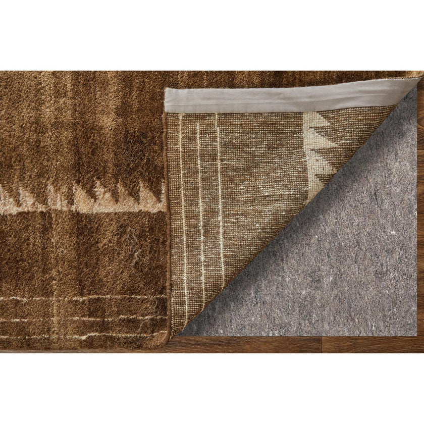 Feizy Agape 69HAF Modern Abstract Rug in Brown/Ivory