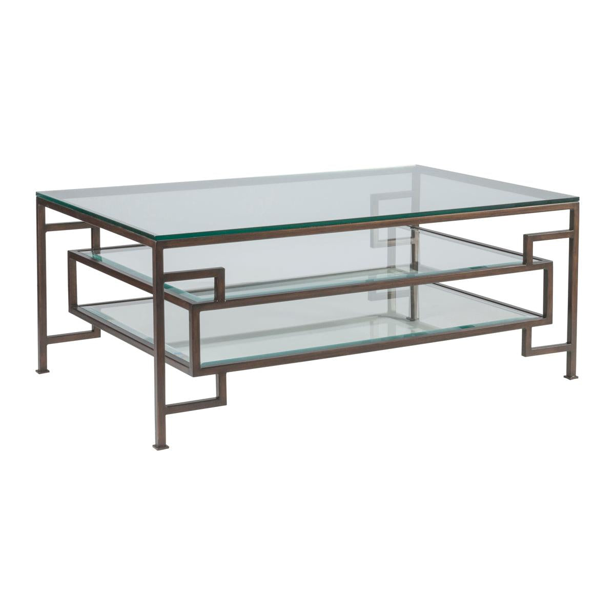Artistica Home Metal Designs Suspension Rectangular Cocktail Table