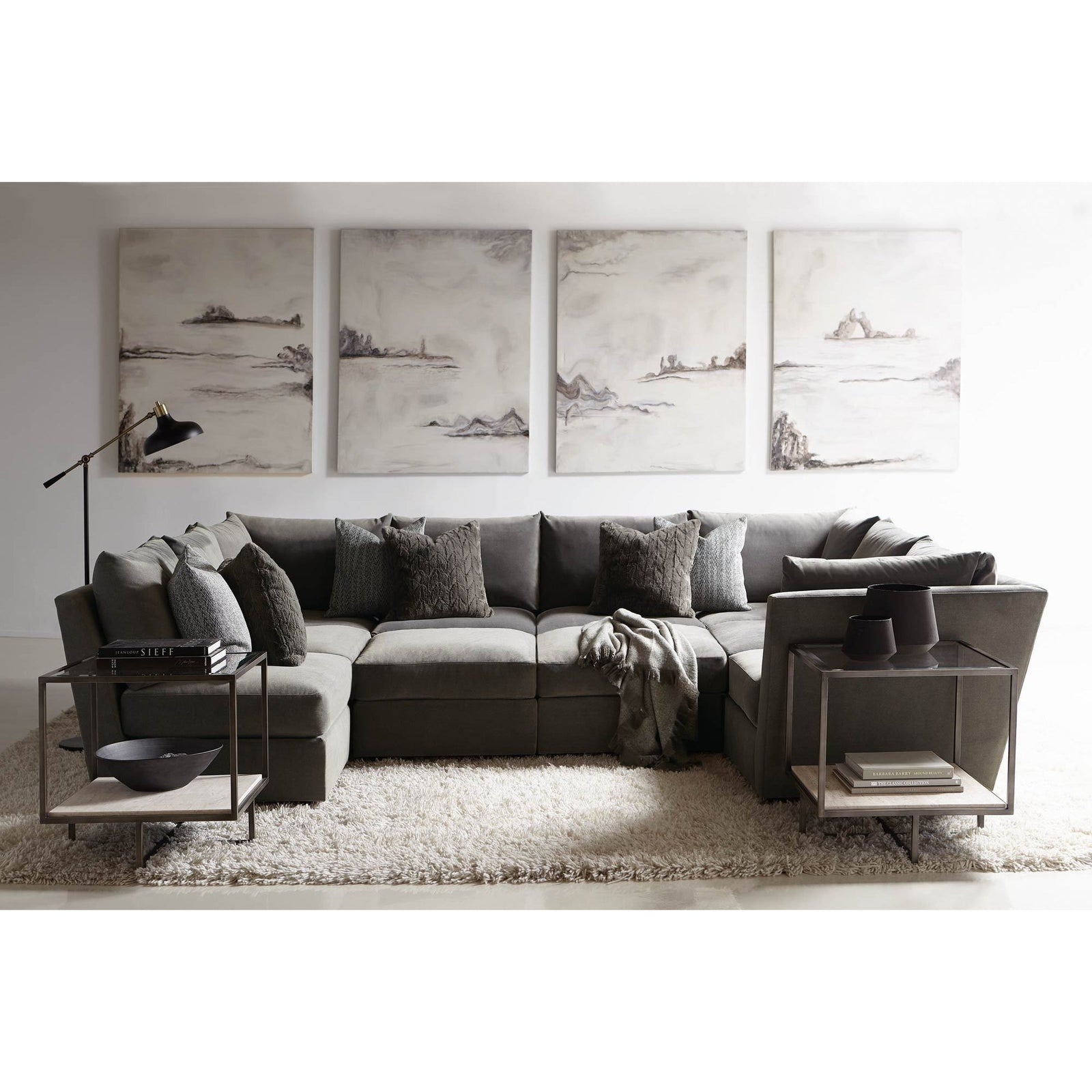 Bernhardt Harlow Metal Square End Table