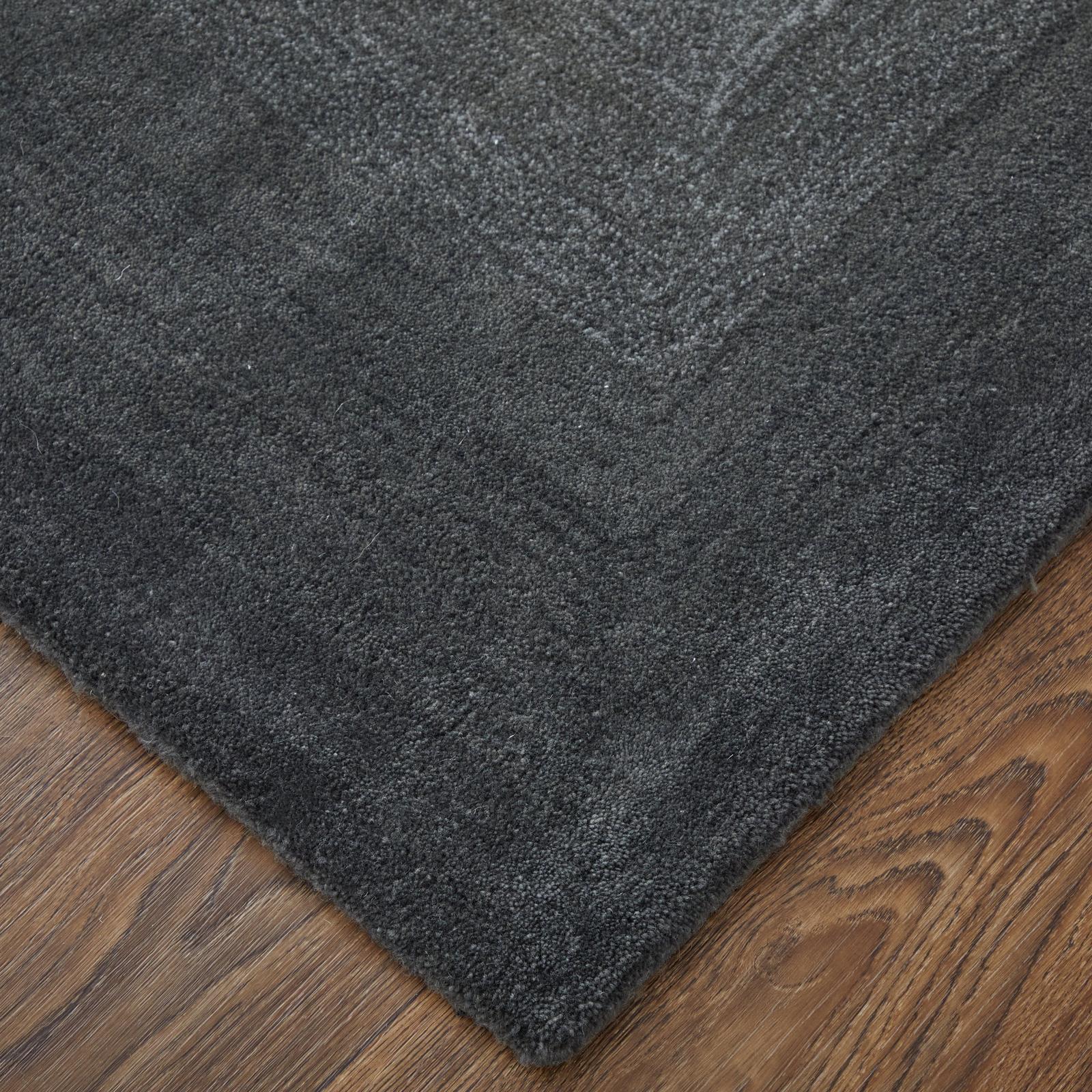Feizy Katya 8988F Modern Abstract Rug in Black/White/Gray