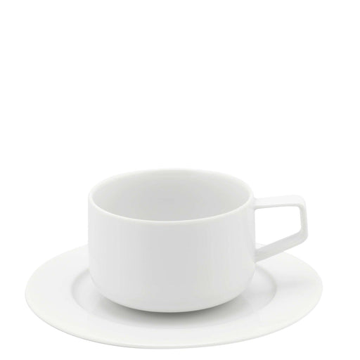 Vista Alegre Silk Road White Tea Cup and Saucer