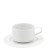 Vista Alegre Silk Road White Tea Cup and Saucer