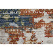 Feizy Sonora 39NUF Modern Abstract Rug in Ivory/Blue/Red