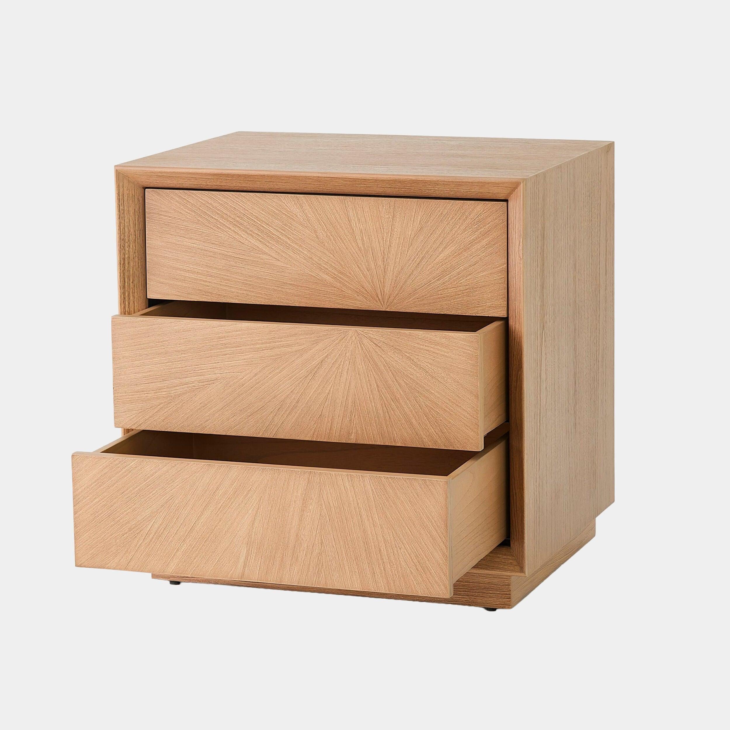 Global Views Burst Nutmeg Bedside Chest