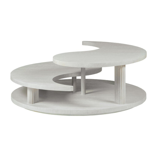 Artistica Home Signature Designs Misty Gray Yin Yang Cocktail Table