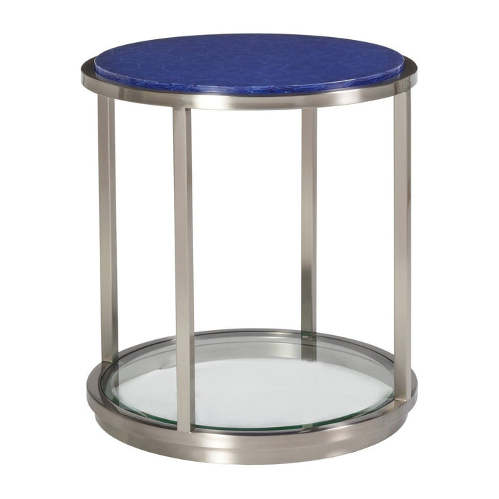 Artistica Home Signature Designs Ultramarine Round End Table