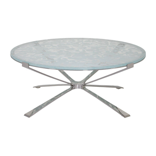 Artistica Home Signature Designs Snowscape Round Cocktail Table