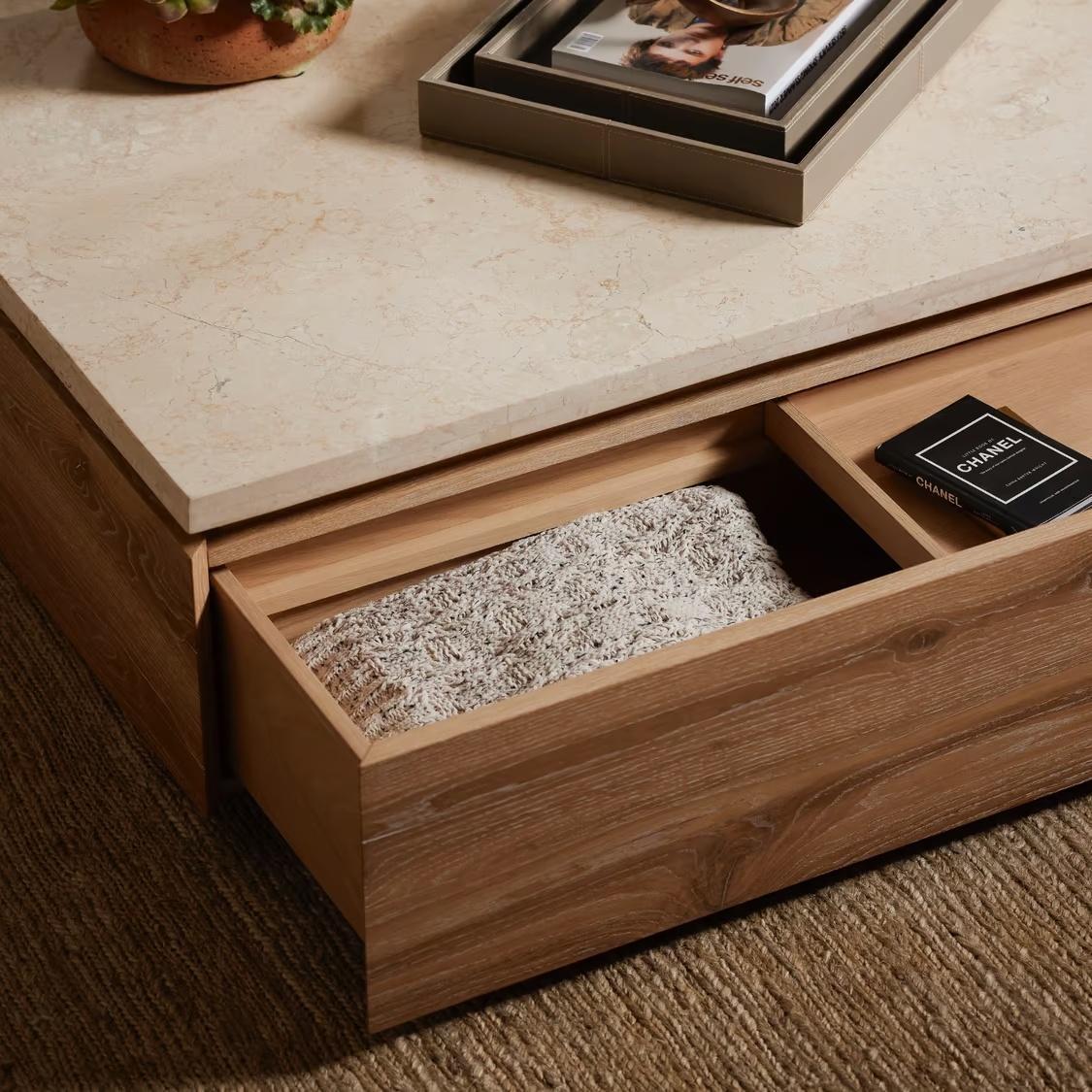 Interlude Branford Storage Cocktail Table