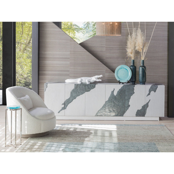 Artistica Home Signature Designs Contago White Long Media Console