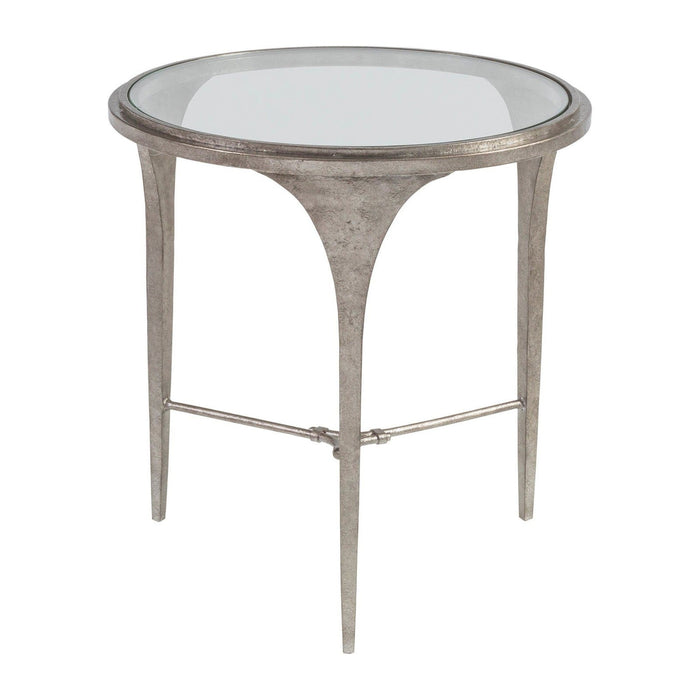 Artistica Home Signature Designs Porto Silver Round End Table