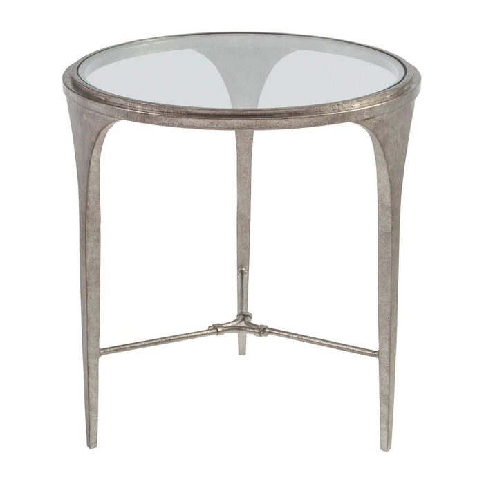 Artistica Home Signature Designs Porto Silver Round End Table