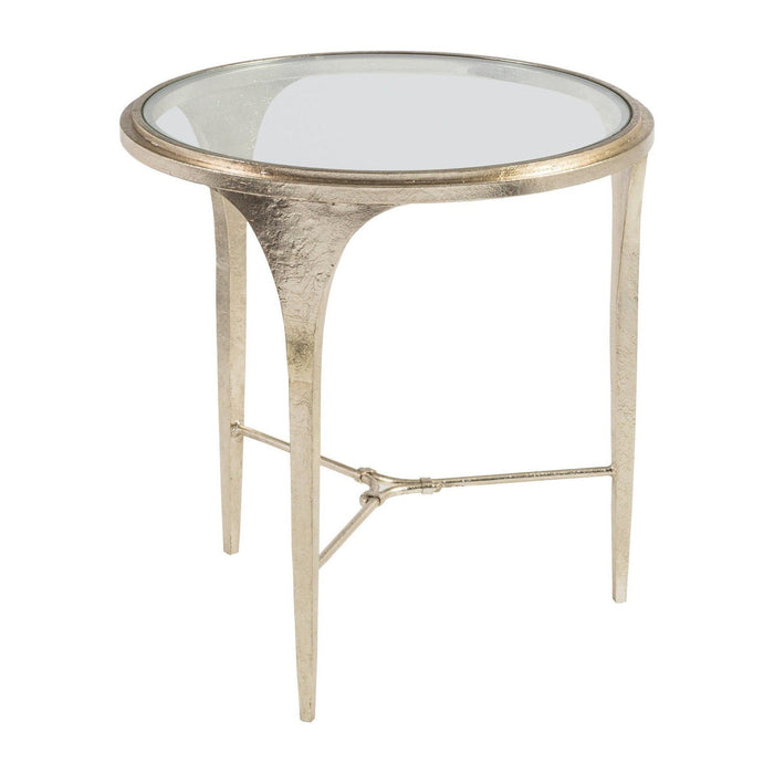 Artistica Home Signature Designs Porto Champagne Round End Table