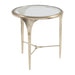 Artistica Home Signature Designs Porto Champagne Round End Table