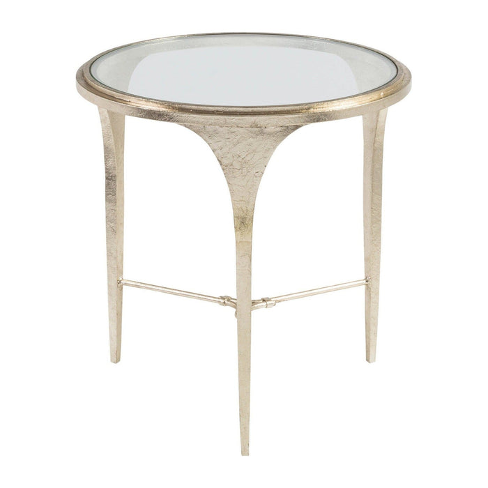 Artistica Home Signature Designs Porto Champagne Round End Table