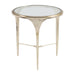 Artistica Home Signature Designs Porto Champagne Round End Table