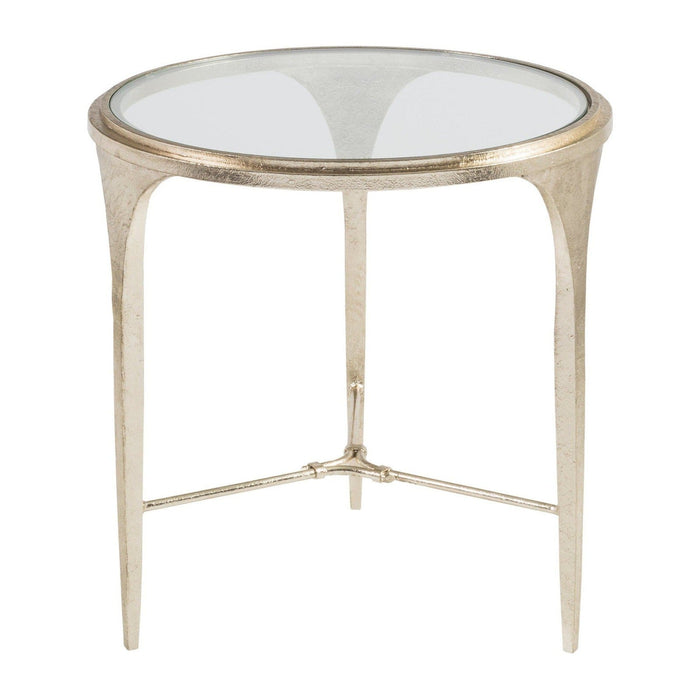 Artistica Home Signature Designs Porto Champagne Round End Table