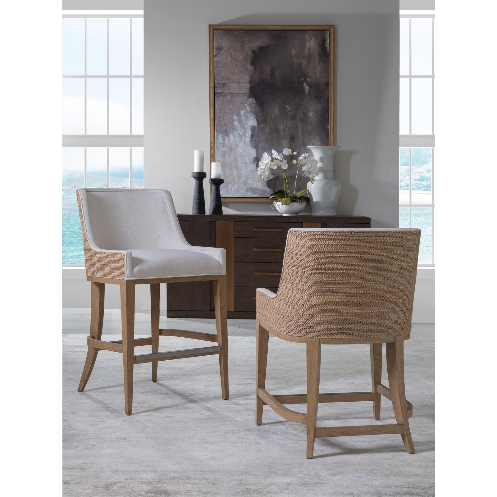 Artistica Home Simpatico Woven Back Bar Stool