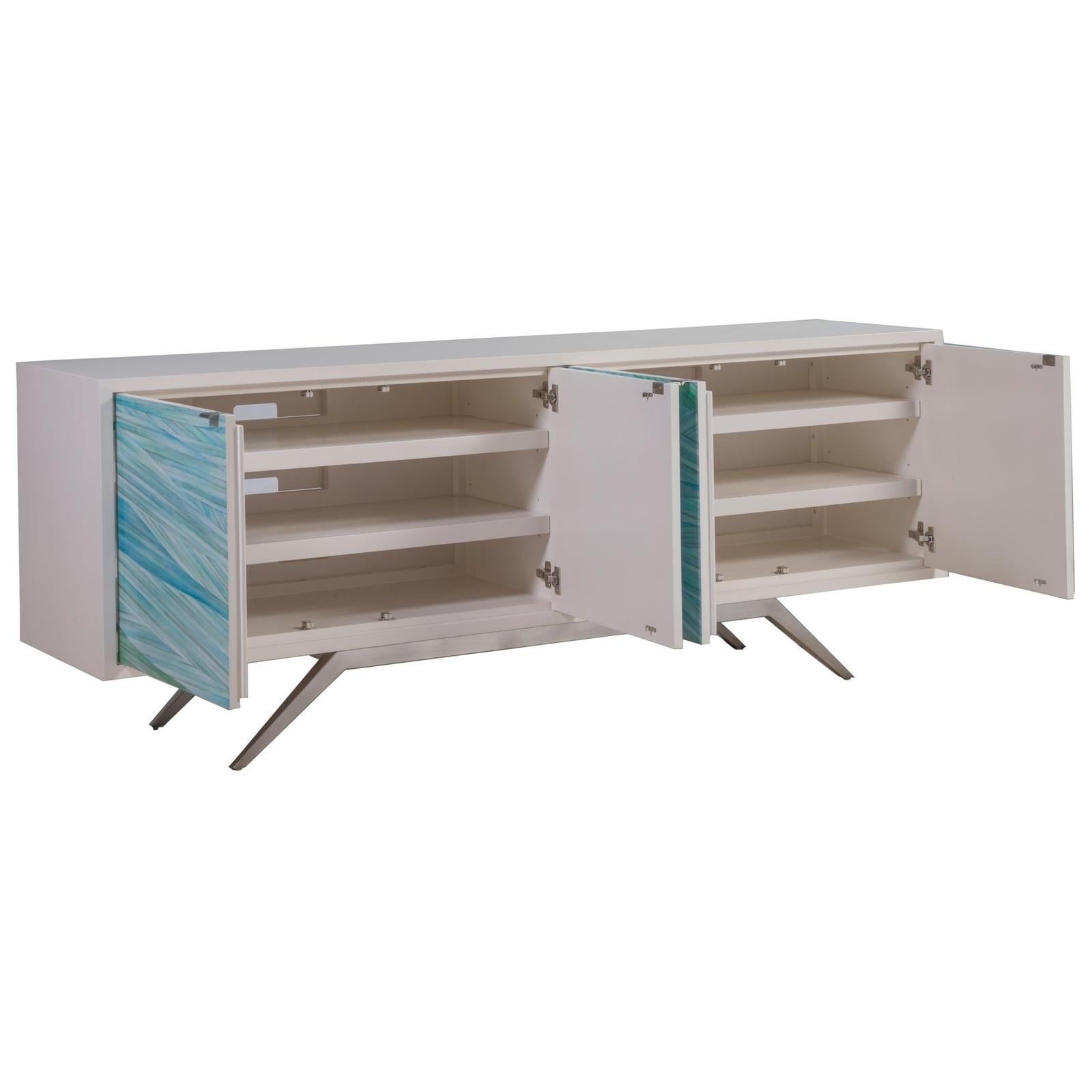 Artistica Home Signature Designs Blue Wave Media Console