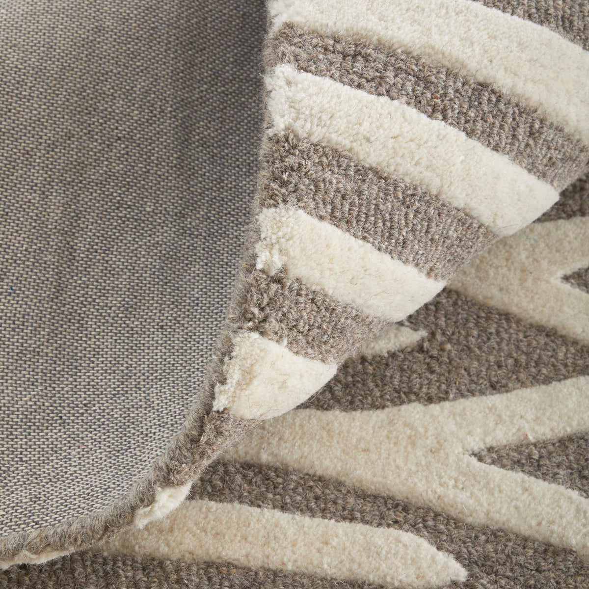 Feizy Kimball 8A31F Transitional Abstract Rug in Taupe/Ivory