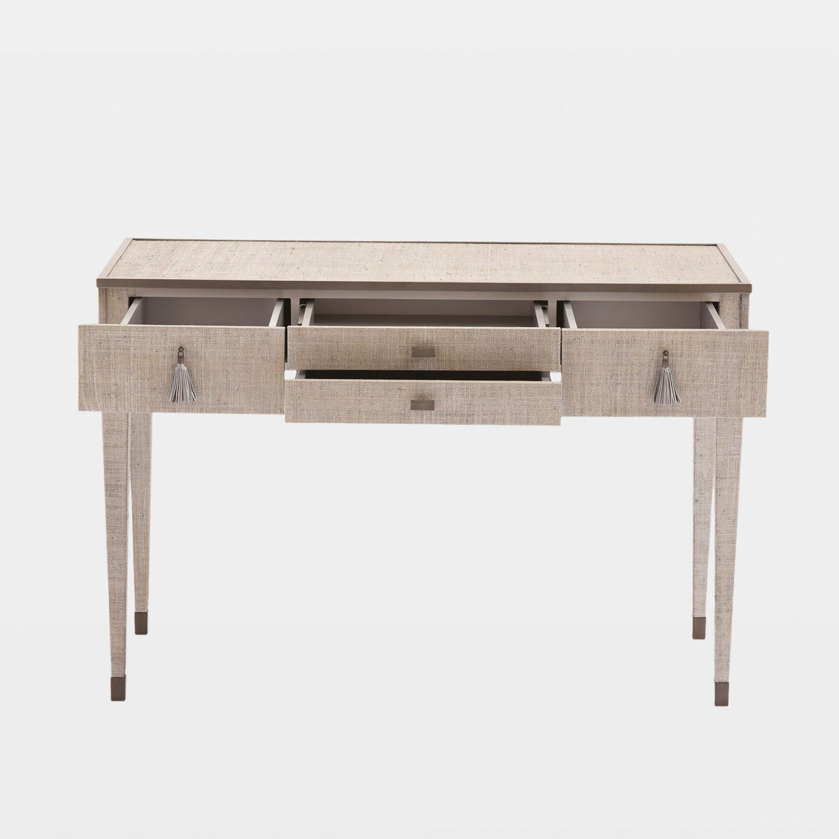 Global Views Argento Ann Gish Desk - Glass Top